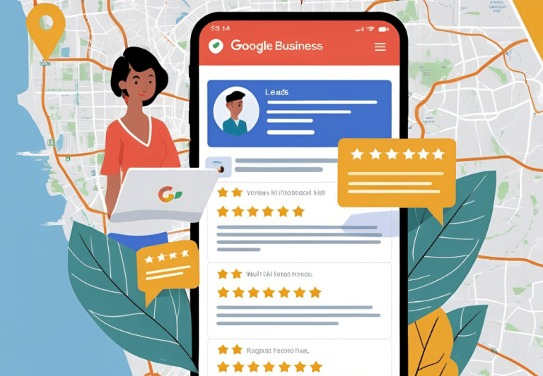 image showing leads from a Google Business Profile listing